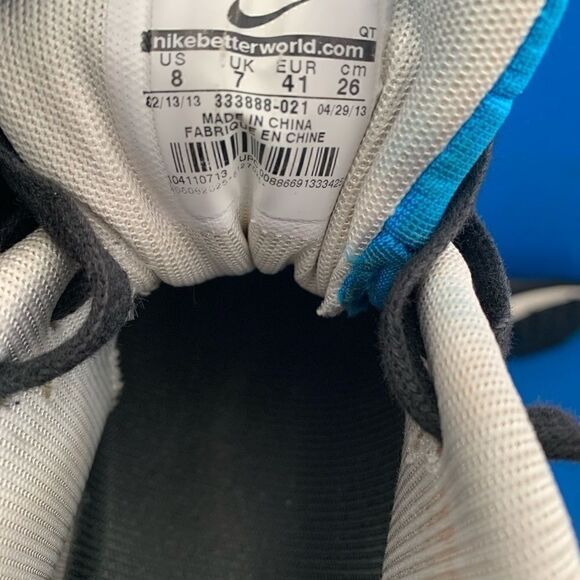 Nike Air Max 90 Tiger Camo Premium Black/Sail Blue 333888-021 Men's Size 8 - Picture 7 of 8